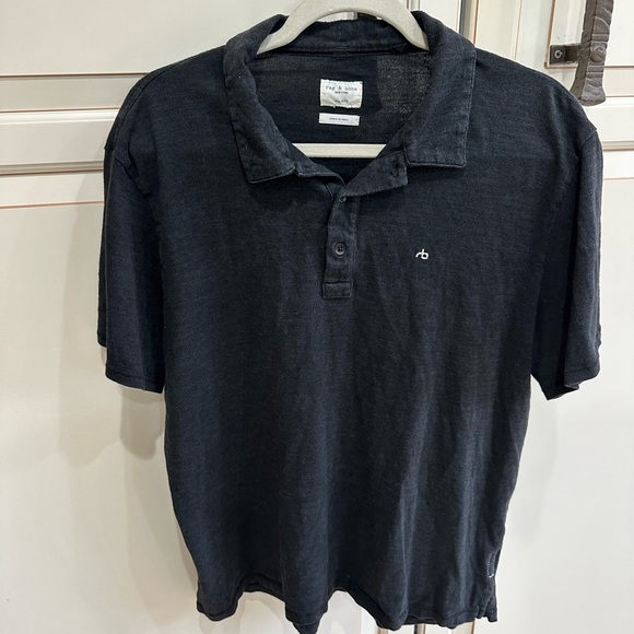 RAG & BONE
Men's Interlock Knit Polo Shirt Sal - Picture 4 of 6